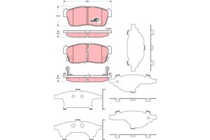 Jarrupalasarja, levyjarru, Etuakseli, DAIHATSU COPEN, CUORE VII, SIRION, SUBARU JUSTY IV, SUZUKI ALTO VII, 00491-97217, 00491-97217-000,