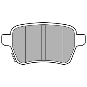Jarrupalasarja, levyjarru, Taka-akseli, OPEL ADAM, CORSA E, CORSA E Skåp/halvkombi, VAUXHALL ADAM, CORSAVAN Mk IV, 1605285, 95517078, 95