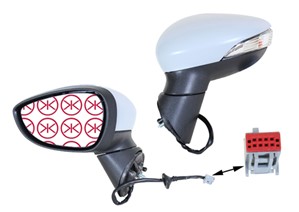 Taustapeili, Vasen, FORD B-MAX, B-MAX Van, 1796194, 1830881, 1849386, 1863531, 1867884, 2104837