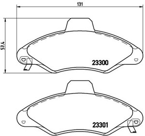 Jarrupalasarja, levyjarru, FORD, 1048308, 1048310, 1121667, 1130753, 7017948, 94AB2K021AA, 94AB2K021AB, 97AG2K021BA, 97AX2K021AA, 97AX2K