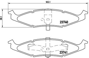Jarrupalasarja, levyjarru, CHRYSLER NEON, DODGE NEON, NEON Coupé, PLYMOUTH NEON Coupé, NEON Sedan, 0000K04762550, 04762550, 4762550, K04