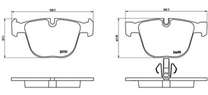 Jarrupalasarja, levyjarru, Taka-akseli, ALPINA B7, BMW 5 Gran Turismo [F07], 7 [F01, F02, F03, F04], 34212449286, 34216775342, 342167909