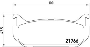 Jarrupalasarja, levyjarru, Taka-akseli, FORD USA PROBE II, MAZDA 626 IV, 626 Hatchback IV, MX-6, XEDOS 6, 1U092648Z, 1U0A2648Z, 3868298,