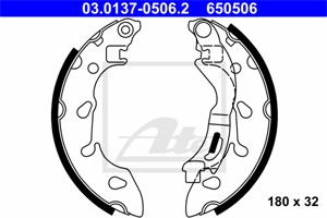 Jarrukenkäsarja, Taka-akseli, FIAT 500, 500 C, PANDA, PANDA Skåp/halvkombi, FORD KA, 1713757, 1819868, 77365795, 77366214, AS51-2200-AA,
