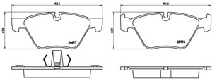 Jarrupalasarja, levyjarru, Etuakseli, BMW 5 [F10], 5 Touring [F11], 34112449269, 34116775310, 34116796844, 34116856591, 34116858047, 341