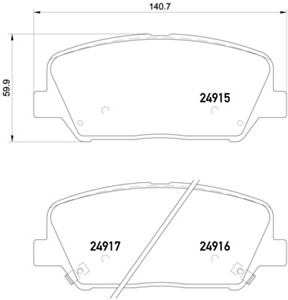 Jarrupalasarja, levyjarru, Etuakseli, HYUNDAI,KIA, 581012MA00, 581012TA20, 581012TA21, 581012TA61, 581012VA20, 581012VA25, 581012VA70, 5