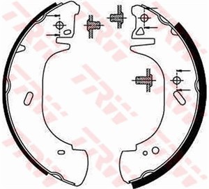 Jarrukenkäsarja, Taka-akseli, FORD,OPEL,RENAULT,VAUXHALL, 1014317, 1570221, 45 01 146, 7125123, 77 01 205 290, 9161446, 94VB-2200-BB, ME