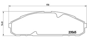 Jarrupalasarja, levyjarru, Etuakseli, NISSAN PATROL GR IV, 4106037J90, 4106037J91, 4106037J92, 4106037J93, 4106037J94, D106037J90, D1060
