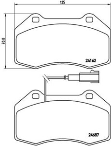 Jarrupalasarja, levyjarru, Etuakseli, ABARTH GRANDE PUNTO, ALFA ROMEO MITO, 5741889, 71753265, 77364716, 77365201