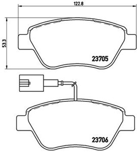 Jarrupalasarja, levyjarru, Etuakseli, ALFA ROMEO,FIAT,LANCIA, 0000071772224, 0000077362091, 0000077362548, 0071770082, 71752983, 7175480