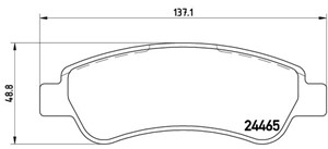 Jarrupalasarja, levyjarru, Taka-akseli, CITROËN,FIAT,PEUGEOT, 1611140880, 1611457480, 425359, 425360, 425469, 71770028, 71773149, 773640
