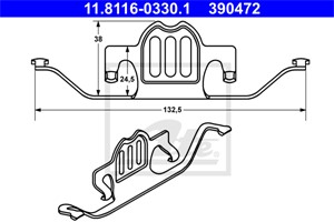 Jousi, jarrusatula, Taka-akseli, BMW 5 [E60], 5 Touring [E61], 6 [E63], 6 Cabriolet [E64], X5 [E70, F15, F85], X6 [E71, E72, F16, F86],