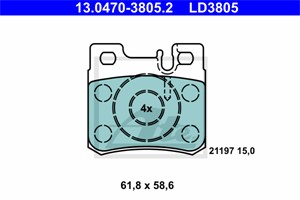 Jarrupalasarja, levyjarru, Taka-akseli, MERCEDES-BENZ, 001 420 02 20, 001 420 13 20, 001 420 95 20, 005 420 17 20, A 001 420 02 20, A 00