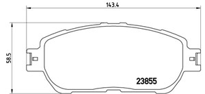 Jarrupalasarja, levyjarru, Etuakseli, LEXUS ES, TOYOTA ALPHARD I, AVALON Sedan, CAMRY Sedan, PREVIA II, SIENNA, SOLARA Coupé, 0446504080