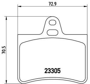 Jarrupalasarja, levyjarru, CITROËN C5 I, C5 II, C5 Break I, C5 Break II, C5 Break III, C5 Skåp / kombi, 1617257280, 425217, 425290, 4253