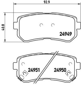 Jarrupalasarja, levyjarru, Taka-akseli, HYUNDAI i20 I, 583021JA30, 583021JA31