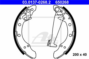 Jarrukenkäsarja, Taka-akseli, AUDI,SEAT,SKODA,VW, 007 440 071 A, 007 440 077 A, 1H0 609 525 B, 1H0 609 525 D, 1H0 609 525, 1H0 609 526 B