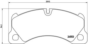 Jarrupalasarja, levyjarru, Etuakseli, PORSCHE CAYENNE, PANAMERA, TAYCAN, VW TOUAREG, 7L0698151M, 7L0698151N, 95535193961, 95535193962, 9