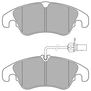 Jarrupalasarja, levyjarru, Etuakseli, AUDI A6 Allroad C7, A6 C7, A6 C7 Avant, A7 Sportback, Q5, Q5 Van, 4G0 698 151, 4G0 698 151AA, 4G0