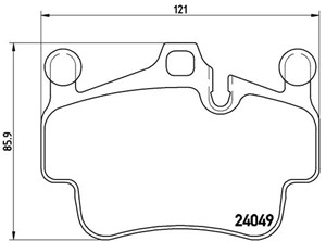 Jarrupalasarja, levyjarru, Etuakseli, PORSCHE 911, 911 Cabriolet, 911 Targa, BOXSTER, BOXSTER Spyder, CAYMAN, 99735193904, 99735193906