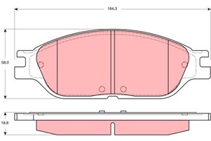 Jarrupalasarja, levyjarru, Etuakseli, FORD USA WINDSTAR, 3961603, XF22-2007-SA, XF2Z-2001-SA