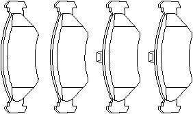 Jarrupalasarja, levyjarru, Etuakseli, FORD FIESTA III, FIESTA Skåp/stor limousine, 1 013 843, 5 025 929, 6 203 650, 91FX2K021AA, 96FB2K0