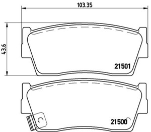 Jarrupalasarja, levyjarru, SUZUKI VITARA, VITARA Cabrio, X-90, 5520060810, 5520060811, 5520060820, 5520060821, 5520060830, 5520060831, 5