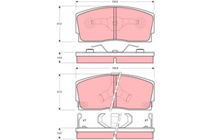 Jarrupalasarja, levyjarru, Etuakseli, DAIHATSU APPLAUSE Halvkombi I, APPLAUSE Halvkombi II, CHARADE II, CHARADE III, CHARADE Sedan III,