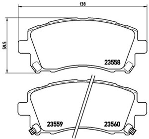 Jarrupalasarja, levyjarru, Etuakseli, Taka-akseli, MITSUBISHI,SUBARU, 26233AE000, 26296AC030, 26296AC040, 26296AC041, 26296AC050, 26296A