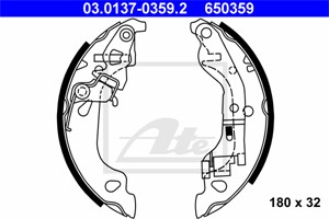 Jarrukenkäsarja, Taka-akseli, FIAT PUNTO, PUNTO Skåp/halvkombi, 71739596, 77362295, 9948372