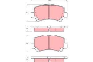 Jarrupalasarja, levyjarru, Etuakseli, SUZUKI WAGON R+ Halvkombi, 55810-75F00, 55810-75F00-000, 55810-75F10, 55810-75F10-000, 55810-75F11