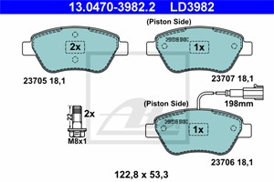 Jarrupalasarja, levyjarru, Etuakseli, FIAT BRAVO II, SIENA, STILO, STILO Multi Wagon, STILO VAN, 77362091, 77362194, 77364588, 9949273