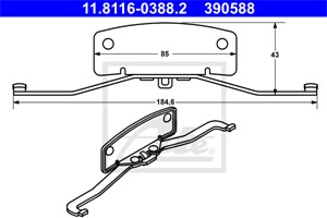 Jousi, jarrusatula, Etuakseli, FORD,VOLVO, 1467462, 30671593, 6G9N-2B486-AA