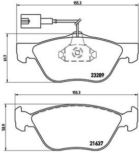 Jarrupalasarja, levyjarru, Etuakseli, ALFA ROMEO,FIAT,LANCIA, 0009950778, 6001073148, 6001073154, 7087050, 71713143, 71748388, 71752295,