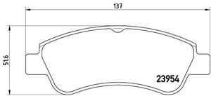 Jarrupalasarja, levyjarru, Etuakseli, CITROËN,DS,OPEL,PEUGEOT, 1610489680, 1611140680, 1611293980, 1612293980, 1613192280, 1613193280, 1