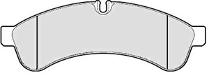 Jarrupalasarja, levyjarru, Taka-akseli, IVECO DAILY Flak/chassi IV, DAILY Skåp IV, 42 555 633