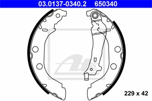Jarrukenkäsarja, Taka-akseli, PEUGEOT 406, 406 Break, 4241 J4