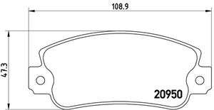 Jarrupalasarja, levyjarru, FIAT,LANCIA,SEAT, 0000000793325, 0000071770983, 71770983, 793325