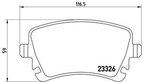 Jarrupalasarja, levyjarru, Taka-akseli, BENTLEY CONTINENTAL Cabriolet, CONTINENTAL Coupé, FLYING SPUR, VW PHAETON, 3D0698451, 3D0698451A