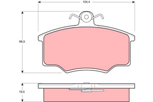 Jarrupalasarja, levyjarru, Etuakseli, AUDI 100 C2 Avant, 100 C2 Sedan, 80 B2 Sedan, 80 B3 Sedan, COUPE B2, 321 698 151 A, 321 698 151, 4