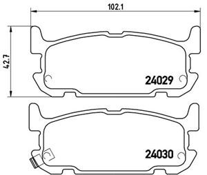 Jarrupalasarja, levyjarru, Taka-akseli, MAZDA MX-5 II, N0Y72648ZA, N0Y72648ZB, N0Y7648Z, N0Y7648ZA, N0Y92643ZC, NCY32643Z, NCY32643ZA