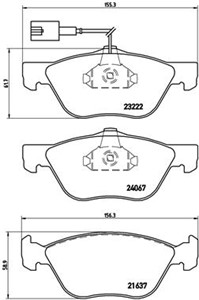 Jarrupalasarja, levyjarru, Etuakseli, ALFA ROMEO 145, 146, FIAT BRAVO I, MAREA, MAREA Weekend, 77362674