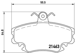 Jarrupalasarja, levyjarru, Etuakseli, DACIA,LADA,PEUGEOT,RENAULT, 1611460280, 410602192R, 410609342R, 425041, 425070, 425310, 6000008018