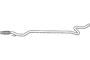 Pakoputki, Keskellä, PEUGEOT 2008 I, 207, 207 Skåp/halvkombi, 208 I, 208 Skåp/halvkombi, 1717-PJ