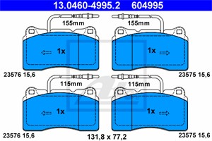 Jarrupalasarja, levyjarru, Etuakseli, CITROËN C8, C8 Van, FIAT ULYSSE, LANCIA PHEDRA, PEUGEOT 807, 4252 54, 4252 55, 4254 60, 9404252548