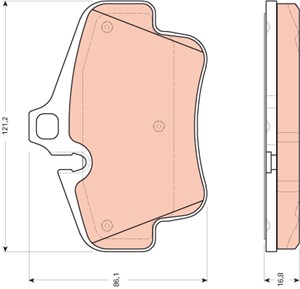 Jarrupalasarja, levyjarru, Taka-akseli, PORSCHE 718 BOXSTER, 718 CAYMAN, 911, 911 Cabriolet, 911 Targa, BOXSTER, BOXSTER Spyder, CAYMAN,