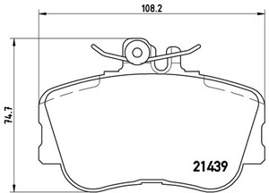 Jarrupalasarja, levyjarru, MERCEDES-BENZ C-KLASS [W202], C-KLASS T-Model [S202], 0024202120, 002420212005, 0024202220, 002420222005, 005