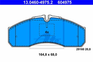 Jarrupalasarja, levyjarru, Etuakseli, MERCEDES-BENZ SPRINTER 5-t Flak/chassi [B905], SPRINTER Tipp [B905], 003 420 46 20, A 003 420 46 2