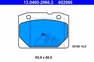 Jarrupalasarja, levyjarru, Edessä, LADA 1200-1500 Kombi, 1200-1600, NOVA, NOVA Kombi, TOSCANA, 2101-3501089, 2101-3501090