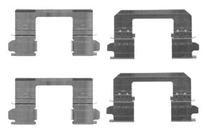 Tarvikesarja, jarrupala, Etuakseli, NISSAN QASHQAI / QASHQAI +2 I, QASHQAI / QASHQAI +2 VAN I, ROGUE, X-TRAIL, X-TRAIL VAN, D1080JE00A